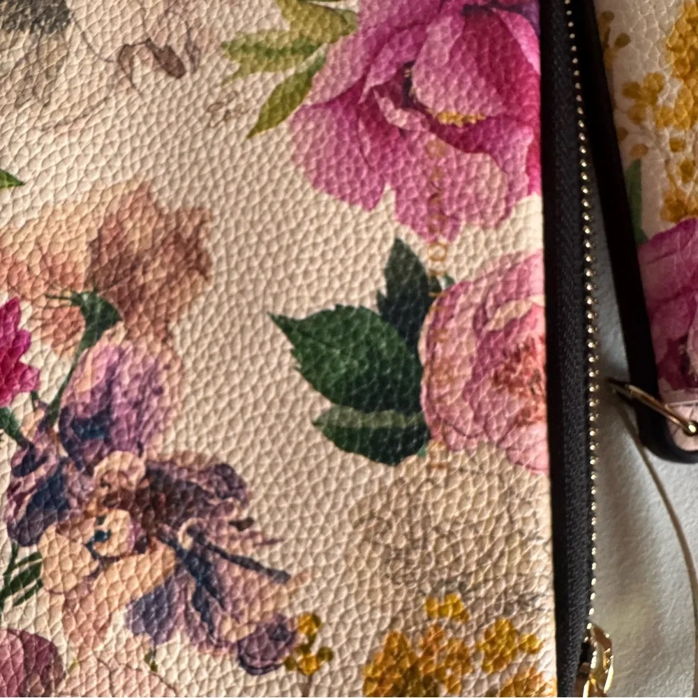 Bandolier Floral Phone Case and wallet set with wrist added wrist chain